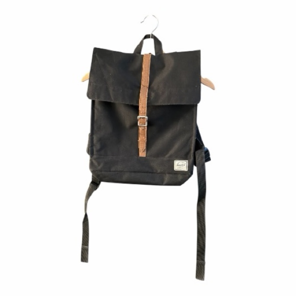 Herschel Supply Company Black Backpack with Brown Strap